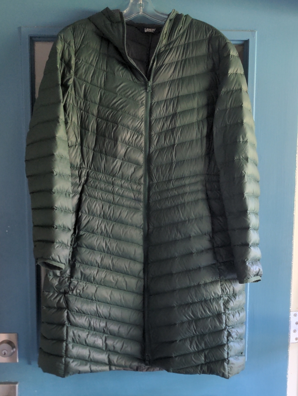 Lands' End Women's Long Wanderweight Packable Down Coat